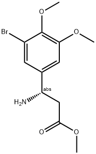 METHYL (3S)-3-AMINO-3-(5-BROMO-3,4-DIMETHOXYPHENYL)PROPANOATE Struktur