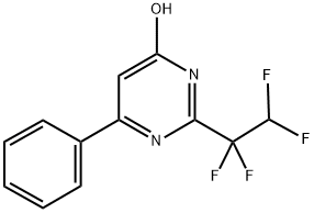 4-HYDROXY-2-(1,1,2,2-TETRAFLUOROETHYL)-6-PHENYLPYRIMIDINE Struktur