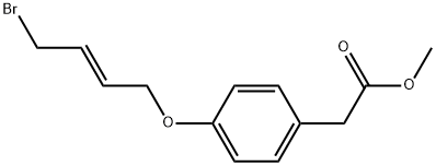 [4-(4-BROMO-BUT-2-ENYLOXY)-PHENYL]-ACETIC ACID METHYL ESTER Struktur