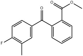 METHYL 2-(4-FLUORO-3-METHYLBENZOYL)BENZOATE Struktur