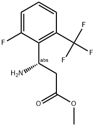 METHYL (3S)-3-AMINO-3-[6-FLUORO-2-(TRIFLUOROMETHYL)PHENYL]PROPANOATE Struktur