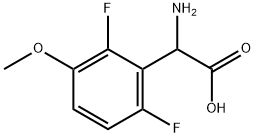 AMINO-(2,6-DIFLUORO-3-METHOXY-PHENYL)-ACETIC ACID Struktur