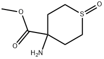 4-AMINO-1-OXO-HEXAHYDRO-1,4-THIOPYRAN-4-CARBOXYLIC ACID METHYL ESTER Struktur