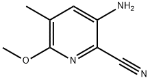 3-AMINO-6-METHOXY-5-METHYLPYRIDINE-2-CARBONITRILE Struktur