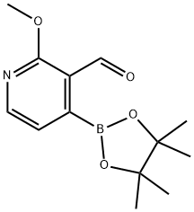 3-FORMYL-2-METHOXYPYRIDINE-4-BORONIC ACID PINACOL ESTER Struktur