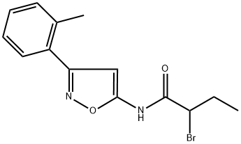 2-BROMO-N-(3-O-TOLYLISOXAZOL-5-YL)BUTANAMIDE Struktur