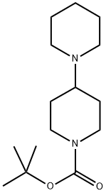 1,4'-BIPIPERIDINYL-1'-CARBOXYLIC ACID TERT-BUTYL ESTER Struktur