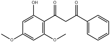 (4,6-DIMETHOXY-2-HYDROXYBENZOYL)BENZOYLMETHANE Struktur