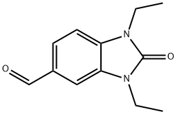 1,3-DIETHYL-2-OXO-2,3-DIHYDRO-1H-BENZOIMIDAZOLE-5-CARBALDEHYDE Struktur