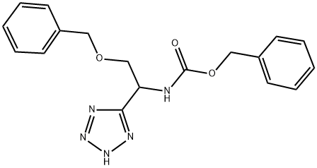 BENZYL [2-(BENZYLOXY)-1-(2H-TETRAZOL-5-YL)ETHYL]CARBAMATE Struktur