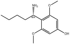 4-((1S)-1-AMINOPENTYL)-3,5-DIMETHOXYPHENOL Struktur