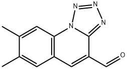 7,8-DIMETHYL-1,2,3,9B-TETRAAZA-CYCLOPENTA[A]-NAPHTHALENE-4-CARBALDEHYDE Struktur