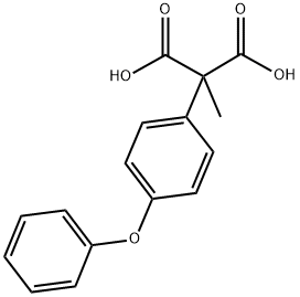 2-METHYL-2(4-PHENOXYPHENYL)MALONIC ACID Struktur