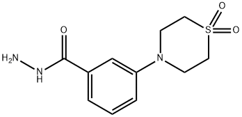 3-(1,1-DIOXO-1LAMBDA6,4-THIAZINAN-4-YL)BENZENECARBOHYDRAZIDE Struktur