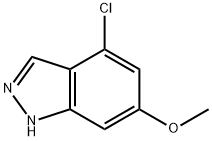 4-CHLORO-6-METHOXY-1H-INDAZOLE Struktur