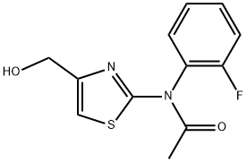 N-(2-FLUOROPHENYL)-N-[4-(HYDROXYMETHYL)-1,3-THIAZOL-2-YL]ACETAMIDE Struktur