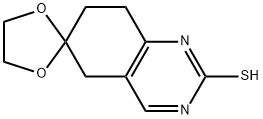 7,8-DIHYDRO-2-MERCAPTO-6(5H)-QUINAZOLINONE ETHYLENE KETAL Struktur