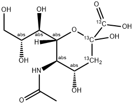 N-ACETYL-D-[1,2,3-13C3]NEURAMINIC ACID Struktur