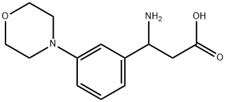 3-AMINO-3-(3-MORPHOLIN-4-YL-PHENYL)-PROPIONIC ACID Struktur