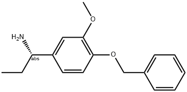 (1S)-1-[3-METHOXY-4-(PHENYLMETHOXY)PHENYL]PROPYLAMINE Struktur