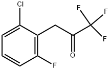 3-(2-CHLORO-6-FLUOROPHENYL)-1,1,1-TRIFLUORO-2-PROPANONE Struktur