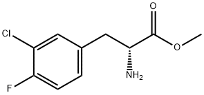 METHYL (2R)-2-AMINO-3-(3-CHLORO-4-FLUOROPHENYL)PROPANOATE Struktur