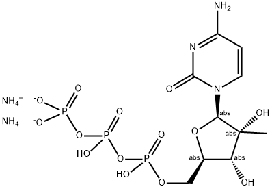 2'-METHYLCYTIDINE-5'-TRIPHOSPHATE, DIAMMONIUM SALT Struktur