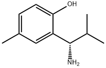 2-((1S)-1-AMINO-2-METHYLPROPYL)-4-METHYLPHENOL Struktur