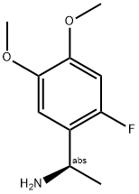 (1R)-1-(2-FLUORO-4,5-DIMETHOXYPHENYL)ETHYLAMINE Struktur