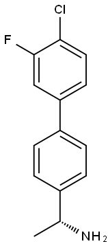 (1R)-1-[4-(4-CHLORO-3-FLUOROPHENYL)PHENYL]ETHYLAMINE Struktur