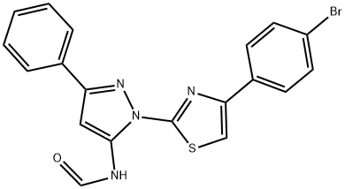 1-[4-(4-BROMOPHENYL)-1,3-THIAZOL-2-YL]-3-PHENYL-1H-PYRAZOL-5-YLFORMAMIDE