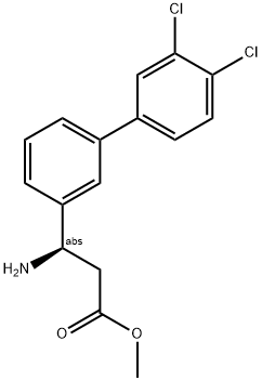 METHYL (3R)-3-AMINO-3-[3-(3,4-DICHLOROPHENYL)PHENYL]PROPANOATE Struktur