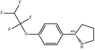 1-[4-((2S)PYRROLIDIN-2-YL)PHENOXY]-1,1,2,2-TETRAFLUOROETHANE Struktur