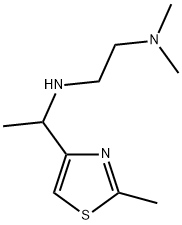 N,N-DIMETHYL-N'-[1-(2-METHYL-THIAZOL-4-YL)-ETHYL]-ETHANE-1,2-DIAMINE Struktur