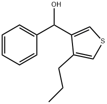 4-N-PROPYLPHENYL-(3-THIENYL)METHANOL Struktur