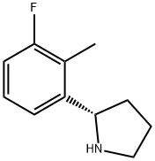 (2S)-2-(3-FLUORO-2-METHYLPHENYL)PYRROLIDINE Struktur