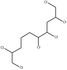 1,2,4,5,9,10-HEXACHLORODECANE Struktur