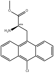 METHYL (2R)-2-AMINO-3-(10-CHLORO(9-ANTHRYL))PROPANOATE Struktur