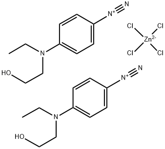 N-ETHYL-N-HYDROXYETHYL-P-DIAZOANILINE ZINC CHLORIDE Struktur