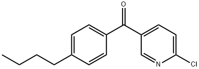 2-CHLORO-5-(4-N-BUTYLBENZOYL)PYRIDINE Struktur