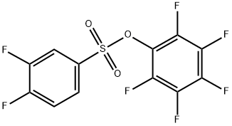 PENTAFLUOROPHENYL 3,4-DIFLUORO-BENZENESULFONATE Struktur