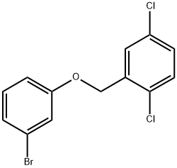 3-BROMOPHENYL-(2,5-DICHLOROBENZYL)ETHER Struktur