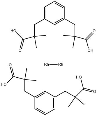 BIS[RHODIUM(ALPHA,ALPHA,ALPHA',ALPHA'-TETRAMETHYL-1,3-BENZENEDIPROPIONIC ACID)] Struktur