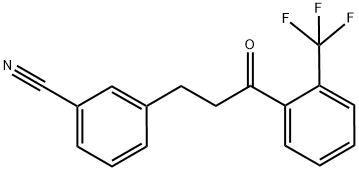 3-(3-CYANOPHENYL)-2'-TRIFLUOROMETHYLPROPIOPHENONE Struktur