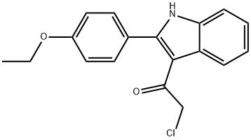 2-CHLORO-1-[2-(4-ETHOXYPHENYL)-1H-INDOL-3-YL]ETHANONE Struktur