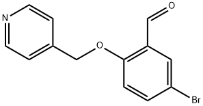 5-BROMO-2-(PYRIDIN-4-YLMETHOXY)BENZALDEHYDE Struktur