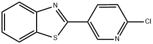 2-(6-CHLORO-3-PYRIDINYL)-1,3-BENZOTHIAZOLE Struktur