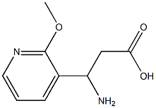 3-AMINO-3-(2-METHOXY-PYRIDIN-3-YL)-PROPIONIC ACID Struktur