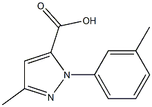 3-METHYL-1-M-TOLYL-1H-PYRAZOLE-5-CARBOXYLIC ACID Struktur