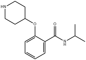 N-ISOPROPYL-2-(PIPERIDIN-4-YLOXY)-BENZAMIDE Struktur